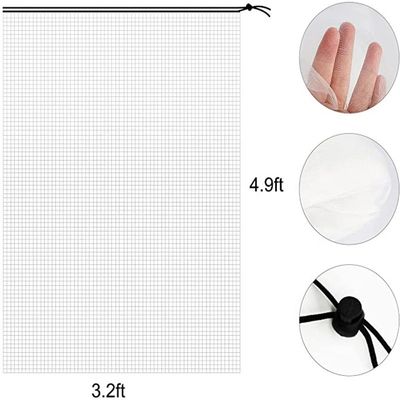 Redes de insectos de invernadero transparentes de HDPE con malla de plástico UV para sombrear las velas Redes de recinto para controlar las plagas