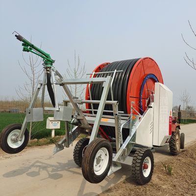 Riego de campo de bobina móvil con rociador de agua de turbina máquina de riego rotativo para el sistema de riego