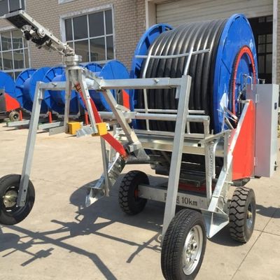 Riego de campo de bobina móvil con rociador de agua de turbina máquina de riego rotativo para el sistema de riego