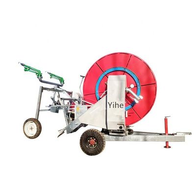 1500 KG Rollo de manguera móvil con sistema de riego de rociadores con trampolín y agricultura versátil