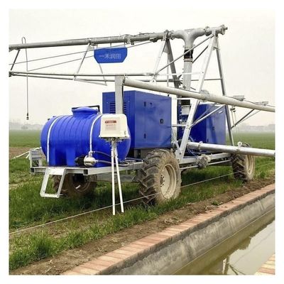 Sistema de irrigación de 168 cm de diámetro para maquinaria agrícola moderna Centro Equipo de riego pivotado Elección de superficie caliente de metal