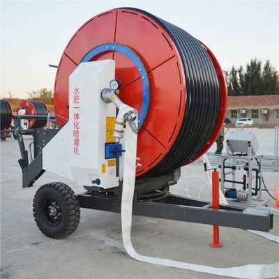 Máquina de riego de tubería de bobina de oleaje agrícola para la operación de tierras agrícolas