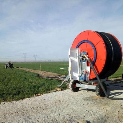 Máquina de riego de tubería de bobina de oleaje agrícola para la operación de tierras agrícolas