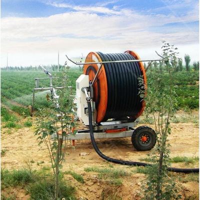 560*435*264 Máquina de riego agrícola con bobina de manguera de rociador de metal