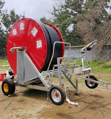 560*435*264 Máquina de riego agrícola con bobina de manguera de rociador de metal