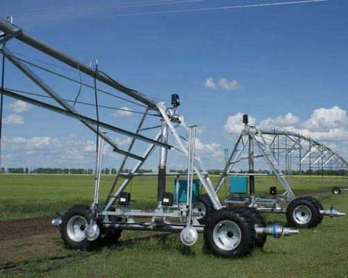 2023 Riego de movimiento lateral Alta rigidez 3800 KG Sistema de riego por pivote central para motores automáticos