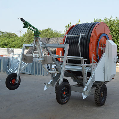 Máquina de riego sistema de bobina de manguera de rociador de manguera para el riego de manguera de manguera en la agricultura