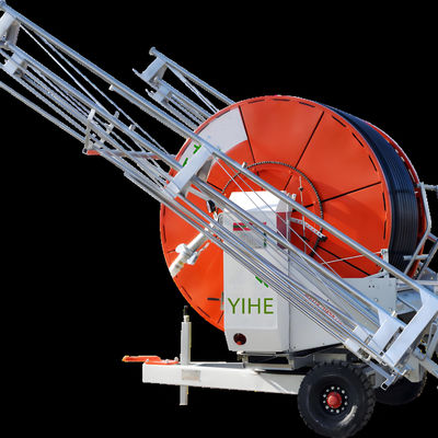 Poder y versatilidad de la manguera Sistema de riego de bobina de manguera 86 KG Peso 236 cm Diámetro Truss Soporte regulable Spray