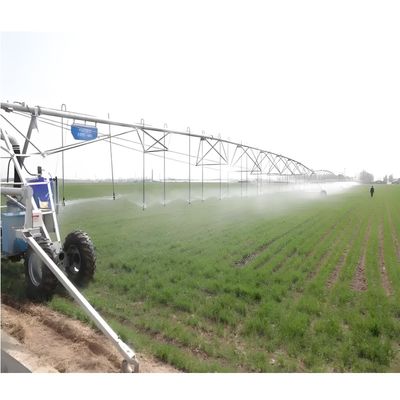 Máquina de rociador lateral móvil Agricultura duradera Línea de riego de rociador traslacional con capacidad de carga de 4000 KG