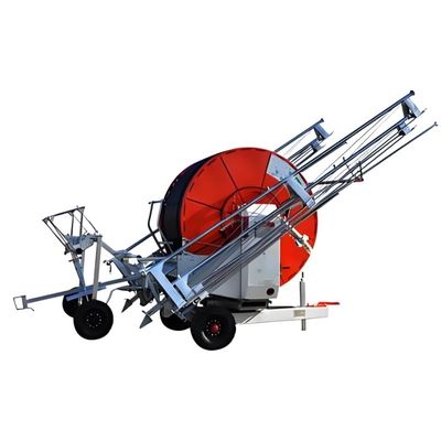 Sistema de empuje de truss para la irrigación agrícola en las granjas manguera bobina pistola de lluvia rociador