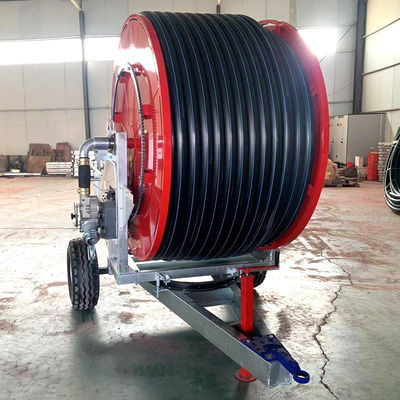 Irrigador de viaje agrícola duradero para la máquina de irrigación con bobina de manguera dura en planta de fabricación