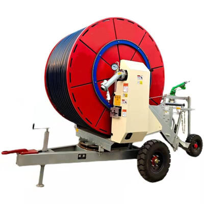 Irrigador de viaje agrícola duradero para la máquina de irrigación con bobina de manguera dura en planta de fabricación