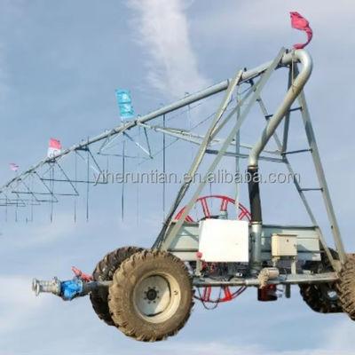 2024 Sistema de riego automático de jardín de movimiento lineal lateral con dos o cuatro ruedas y monitoreo remoto