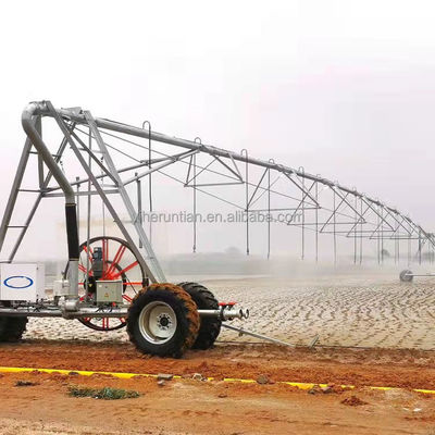 2024 Vendedor caliente Riego automático de granja lineal lateral para jardín Dos y cuatro ruedas Monitoreo remoto de ahorro de agua