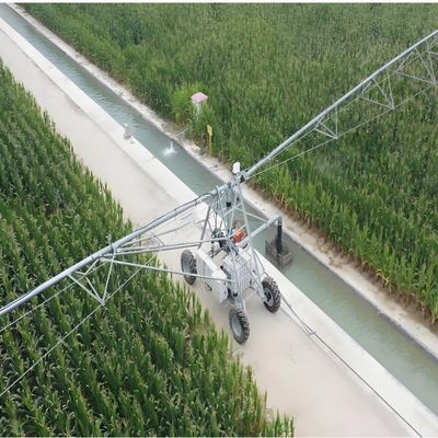 16.8 cm Diámetro 3800 KG Capacidad 2025 Doble Rueda Dos Ruedas Lineal Mover Sistema de riego de granjas núcleo con conectividad IoT