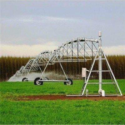 Sistema de riego con 30 pulgadas de diámetro centro de ahorro de agua, rociador y motor.