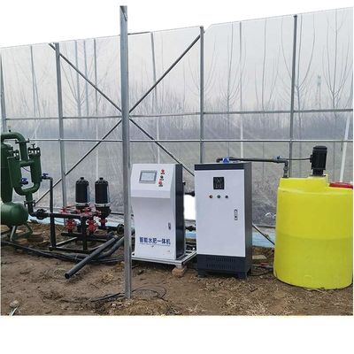 Cultivo sin suelo Inteligente Riego por goteo Agua y fertilizante Máquina integrada con material metálico Capacidad 80 KG