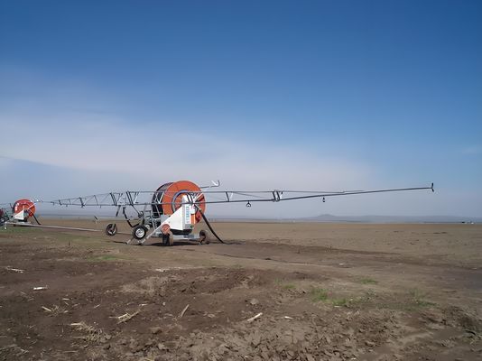 2024 Feria de la Agricultura Máquina de riego viajera con bobina de rociador de manguera OEM de la planta de fabricación de metales