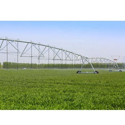 Sistema de riego pivotado de centro de movimiento lateral fijo con capacidad de 2000 KG y arma de extremo grande