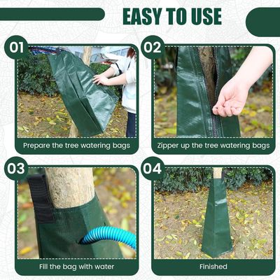 20 galones de PVC Tarpaulin plegable plegable anti-UV bolsa de riego para el riego de arbustos otros riego de riego