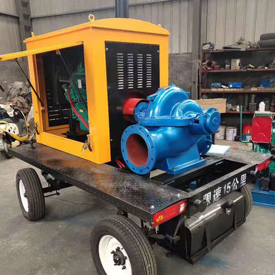 Autoprimación del motor diesel bomba de agua de alcantarillado para la agricultura riego y monitoreo remoto 8 pulgadas de diámetro
