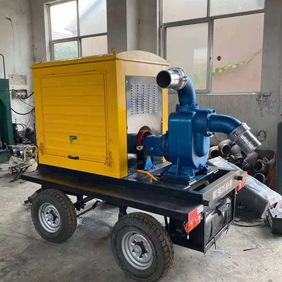 Autoprimación del motor diesel bomba de agua de alcantarillado para la agricultura riego y monitoreo remoto 8 pulgadas de diámetro