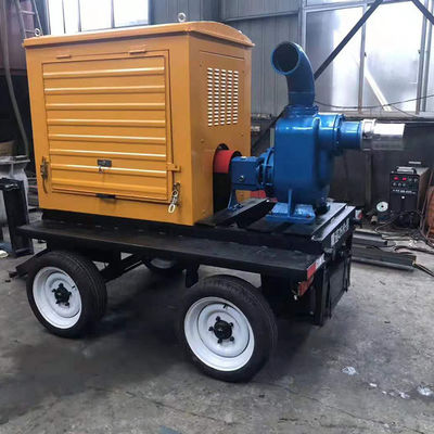Autoprimación del motor diesel bomba de agua de alcantarillado para la agricultura riego y monitoreo remoto 8 pulgadas de diámetro