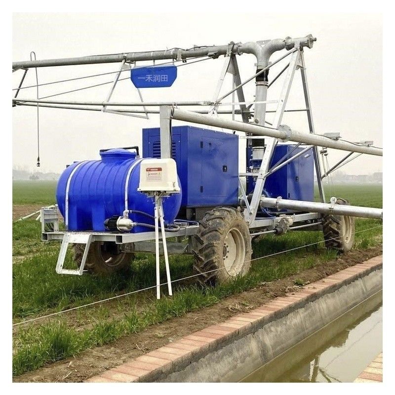 Sistema de irrigación de 168 cm de diámetro para maquinaria agrícola moderna Centro Equipo de riego pivotado Elección de superficie caliente de metal