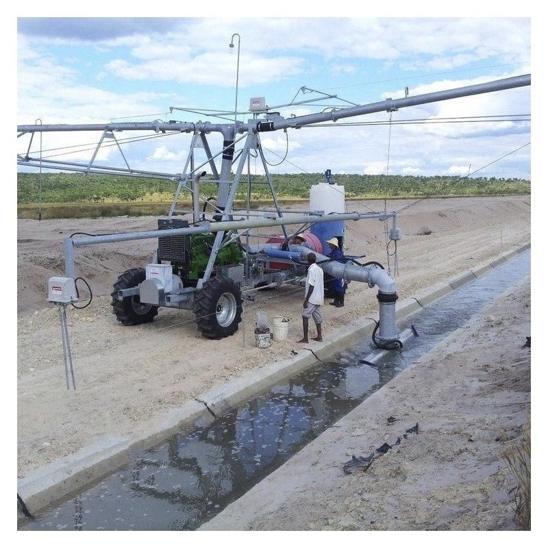 Agricultura Característica del plástico Material fácil Tipo de origen del agua Centro de servicio de cobertura ISO Máquina de riego de vanguardia