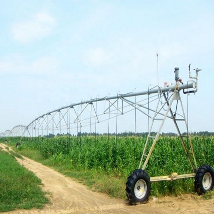 2023 Riego de movimiento lateral Alta rigidez 3800 KG Sistema de riego por pivote central para motores automáticos