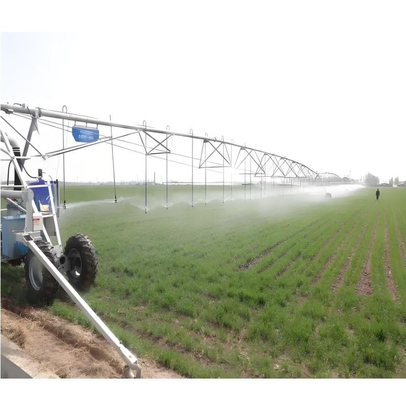 Máquina de rociador lateral móvil Agricultura duradera Línea de riego de rociador traslacional con capacidad de carga de 4000 KG