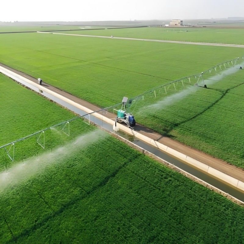 Agricultura con ahorro de agua Motor IoT móvil de remolque Motor de engranaje núcleo para movimiento lineal Sistema de riego lateral pivotal