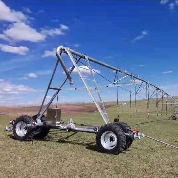 Gran centro de granjas sistema de riego solar pivote de rodamiento de núcleo lineal mover máquina de rociador agrícola 168 cm de diámetro