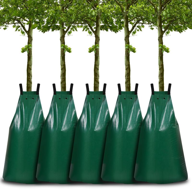 20 galones de PVC Tarpaulin plegable plegable anti-UV bolsa de riego para el riego de arbustos otros riego de riego