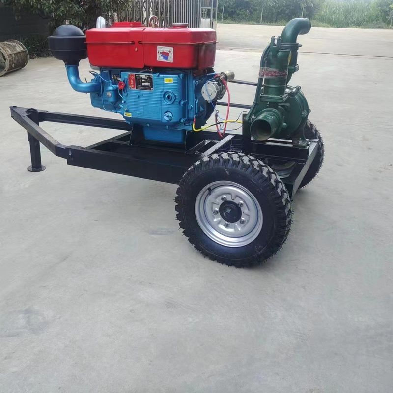 Autoprimación del motor diesel bomba de agua de alcantarillado para la agricultura riego y monitoreo remoto 8 pulgadas de diámetro